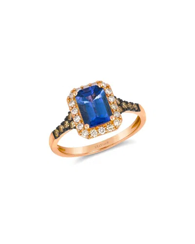 LE VIAN LE VIAN® TRANQUILITY 14K ROSE GOLD 1.56 CT. TW. DIAMOND & TANZANITE RING