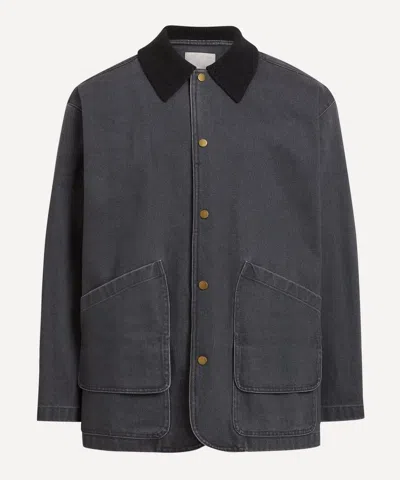 LE17SEPTEMBRE LE17SEPTEMBRE MENS NAVY KNIT COLLAR FIELD JACKET
