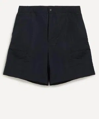 LE17SEPTEMBRE LE17SEPTEMBRE MENS NAVY WASHED SIDE POCKET CARGO SHORTS