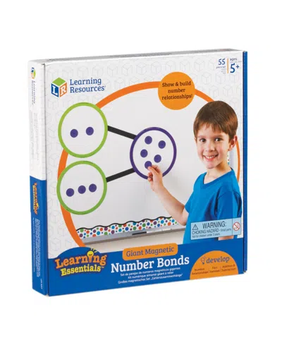 LEARNING RESOURCES GIANT MAGNETIC NUMBER BONDS, 55 PIECES