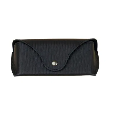 LEATHERE WOMEN'S PREMIUM LEATHER EYEWEAR CASE - BLACK - CAMBRIDGE