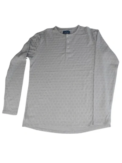 LEDGER & FORD LEDGER & FORD GREY FOLSOM BASKETWEAVE HENLEY