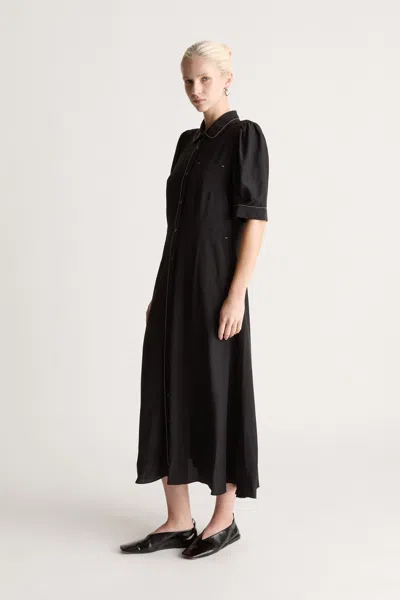 LEE MATHEWS CASSINI SHORT SLEEVE DRESS