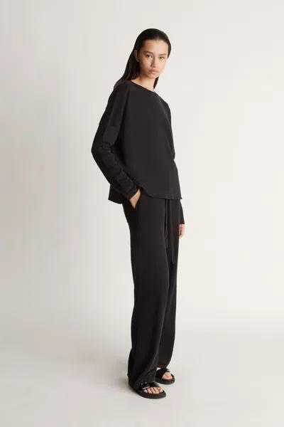 LEE MATHEWS COTTON CASHMERE LS BOXY KNIT