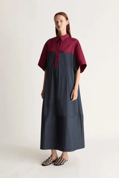 LEE MATHEWS ELLA SPLICED SHIRT DRESS