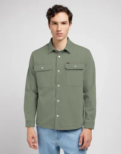 LEE SHIRTS MAN LEE 112350074 WORKWEAR OLIVE GROOVE