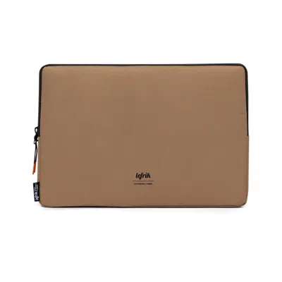 LEFRIK WOMEN'S BROWN CAPTURE FIFTEEN LAPTOP CASE CAMEL