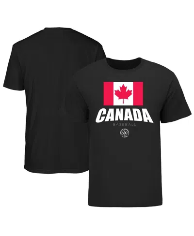 LEGENDS MEN'S LEGENDS BLACK CANADA BASEBALL 2023 WORLD BASEBALL CLASSIC FEDERATION T-SHIRT