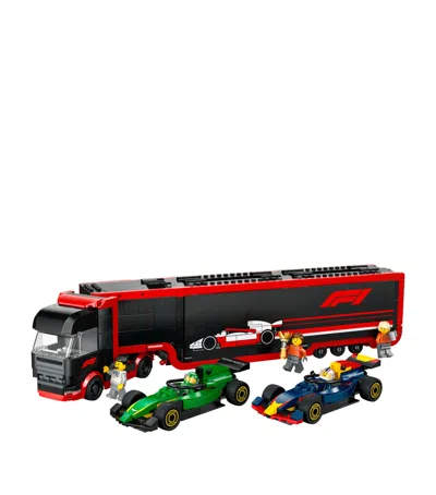 LEGO F1 TRUCK WITH RB20 & AMR24 F1 CARS 60445