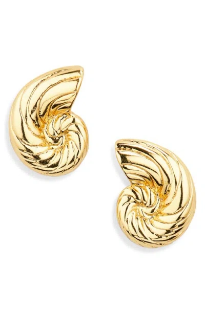 LELE SADOUGHI LELE SADOUGHI NAUTILUS SHELL STUD EARRINGS