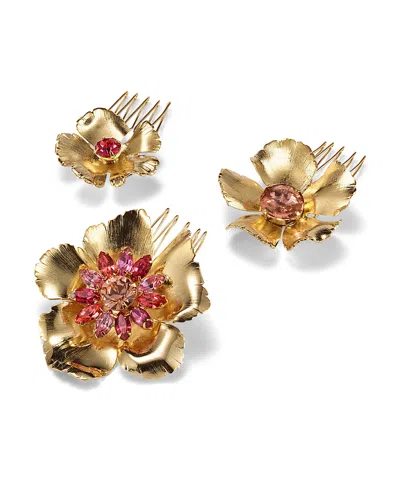 LELET NY EDEN CRYSTAL HAIR COMB SET