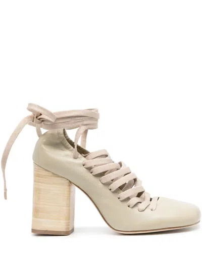 LEMAIRE 90MM LACE-UP PUMPS