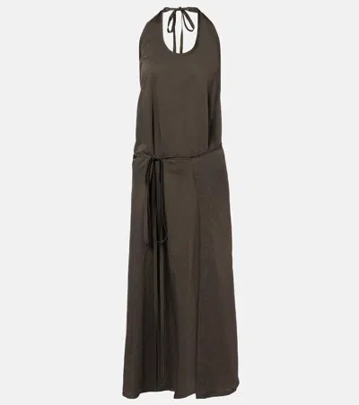 LEMAIRE APRON GATHERED MIDI DRESS
