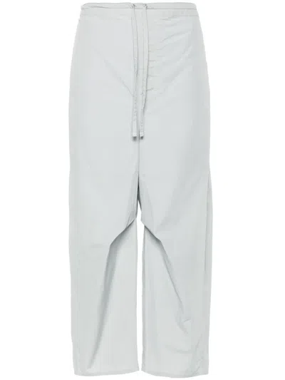 LEMAIRE DRAWSTRING-FASTENING CROPPED TROUSERS