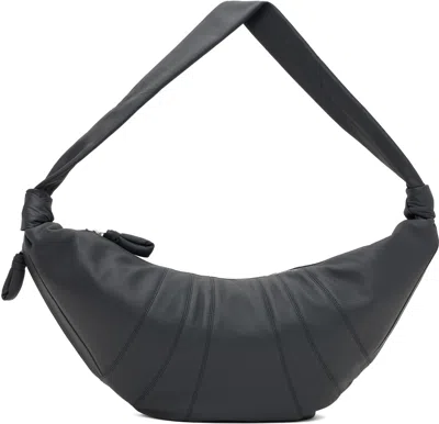 LEMAIRE GRAY LARGE CROISSANT BAG