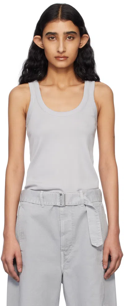 LEMAIRE GRAY RIB TANK TOP