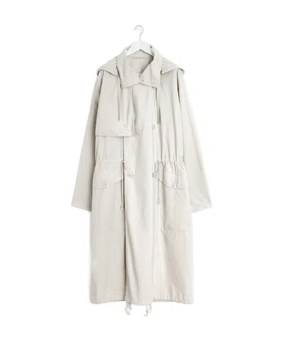LEMAIRE LEMAIRE LIGHT HOODED TRENCH COAT