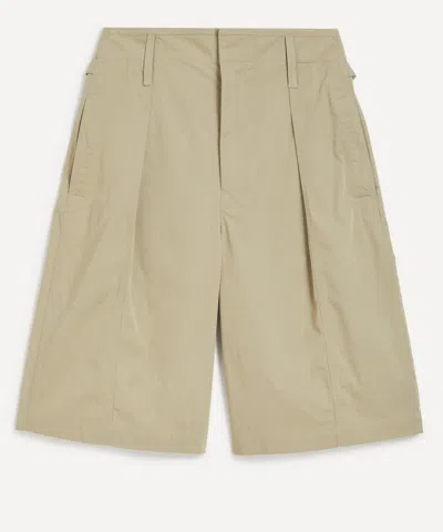 LEMAIRE LEMAIRE MENS MAXI PLEATED BERMUDA SHORTS