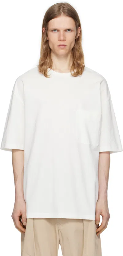 LEMAIRE WHITE BOXY SHORT SLEEVE T-SHIRT