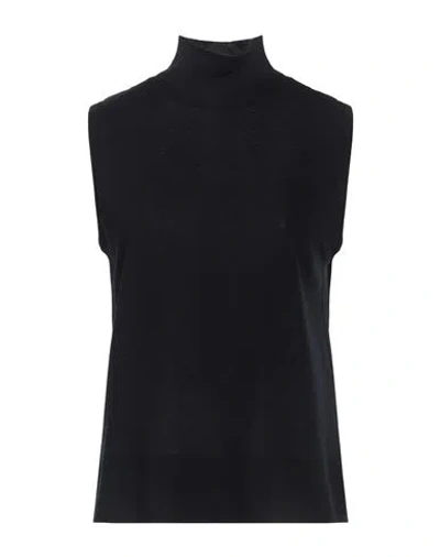 LEMAIRE LEMAIRE WOMAN TURTLENECK BLACK SIZE L COTTON, CASHMERE