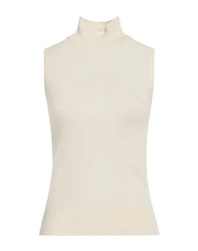 LEMAIRE LEMAIRE WOMAN TURTLENECK CREAM SIZE S COTTON, CASHMERE