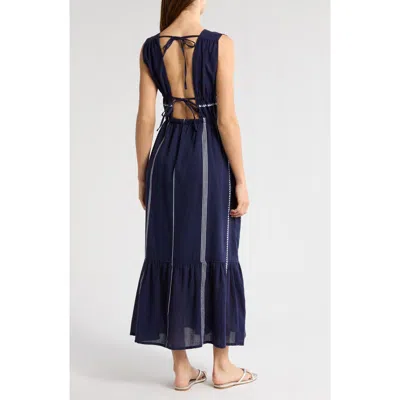 LEMLEM LEMLEM LELISA PLUNGE COTTON COVER-UP MAXI DRESS