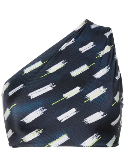 LENNY NIEMEYER ABSTRACT-PRINT OFF-SHOULDER BIKINI TOP