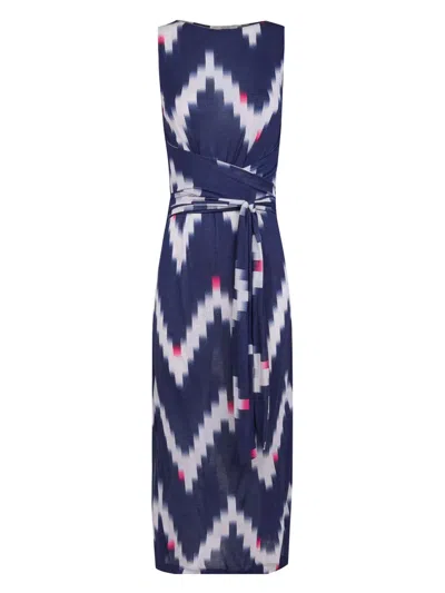 LENNY NIEMEYER CHEVRON-PRINT MIDI DRESS