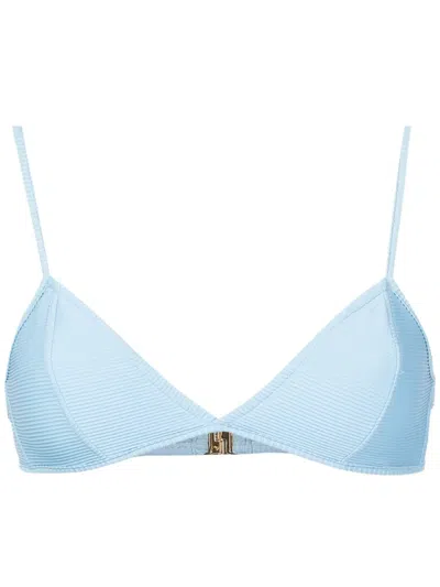 LENNY NIEMEYER RIBBED TRIANGLE BIKINI TOP