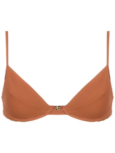 LENNY NIEMEYER RIBBED TRIANGLE BIKINI TOP