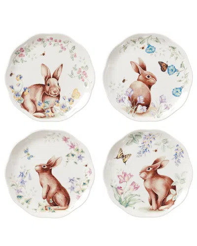 LENOX LENOX BUTTERFLY MEADOW BUNNY 4PC ACCENT PLATE SET