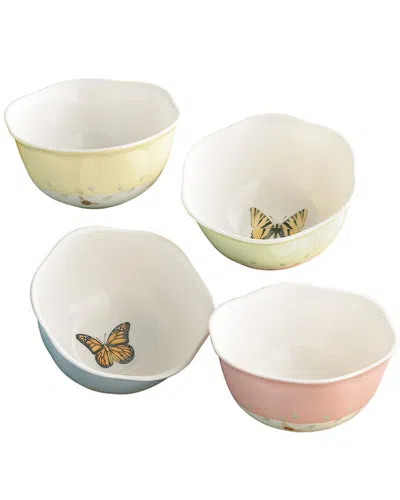 LENOX LENOX BUTTERFLY MEADOW SET OF 4 DESSERT BOWLS