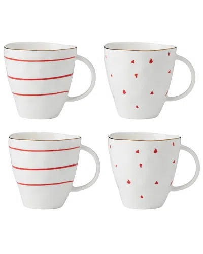 LENOX LENOX SET OF 4 GARNET BAY MUGS
