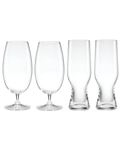 LENOX LENOX SET OF 4 TUSCANY CLASSICS ASSORTED BEER GLASSES