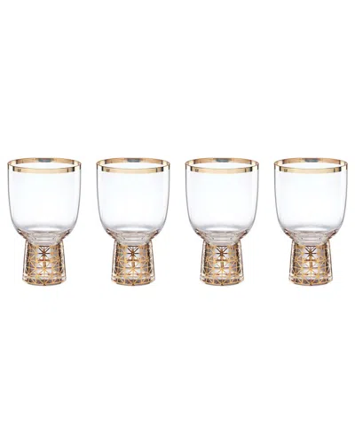 LENOX LENOX SET OF 4 TUSCANY CLASSICS FROST WINE GLASSES