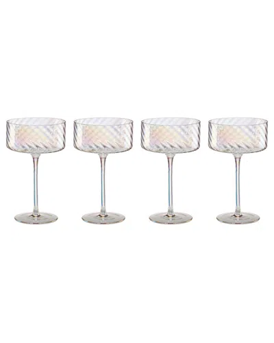 LENOX LENOX SET OF 4 TUSCANY CLASSICS IRIDESCENT COUPES