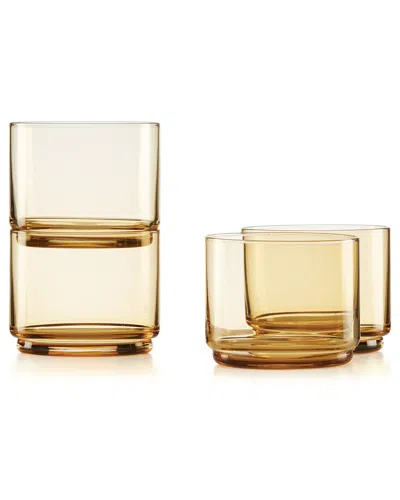 LENOX LENOX SET OF 4 TUSCANY CLASSICS STACKABLE SHORT GLASSES