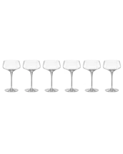 LENOX LENOX SET OF 6 TUSCANY CLASSICS ANGLED OPTIC COUPES