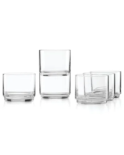 LENOX LENOX SET OF 6 TUSCANY CLASSICS STACKABLE SHORT GLASSES
