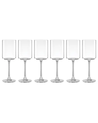 LENOX LENOX SET OF 6 TUSCANY CLASSICS STRAIGHT RED WINE GLASSES