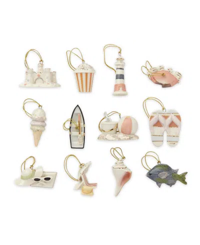 LENOX SUMMER ORNAMENT SET, 12-PIECE