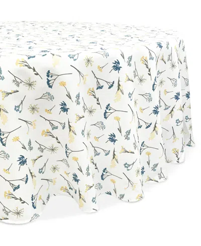 LENOX WILDFLOWER ALLOVER PRINT TABLECLOTH, 70" ROUND