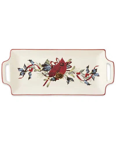 LENOX LENOX WINTER GREETINGS HORS D'OEUVRE TRAY