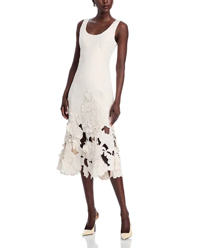 LEO LIN EMILY APPLIQUE MIDI DRESS - EXCLUSIVE