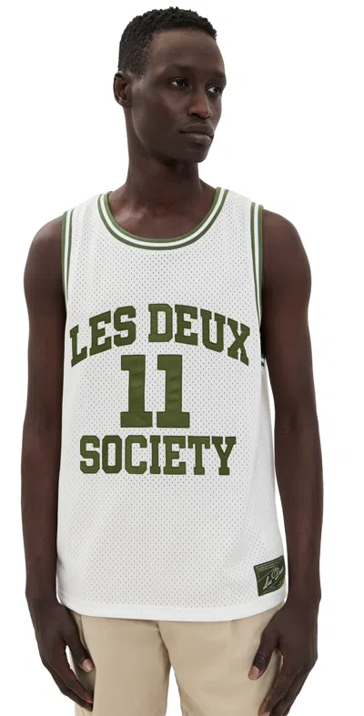 LES DEUX SILAS MESH TANK TOP LIGHT IVORY