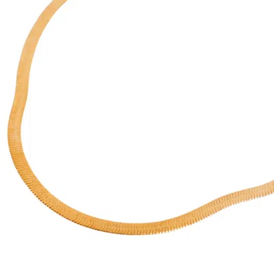 LES REINES WOMEN'S SNAKE CHAIN - ITALIAN CHAIN BRACELET 24K GOLD PLATED