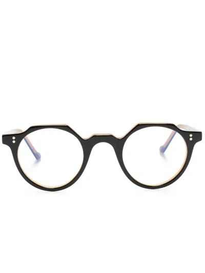 LESCA HERI ROUND-FRAME GLASSES