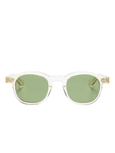 LESCA IOTA ROUND-FRAME SUNGLASSES