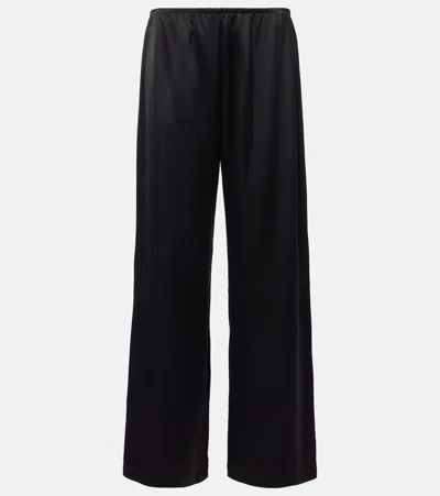 LESET BARB HIGH-RISE WIDE-LEG PANTS