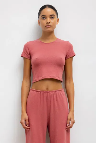 LESET LAUREN CROP SLIM FIT TEE